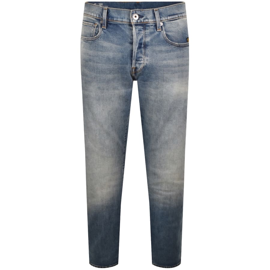 Image number 2 for G-Star 3301 Tapered Jeans Mid Wash Blue