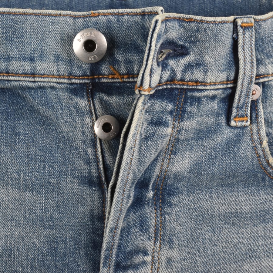 Image number 5 for G-Star 3301 Tapered Jeans Mid Wash Blue