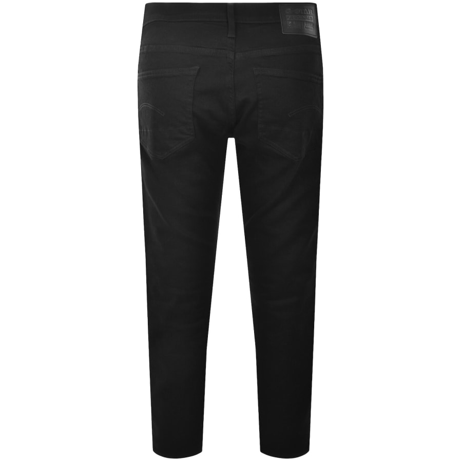 Image number 3 for G-Star 3301 Slim Fit Jeans Pitch Black