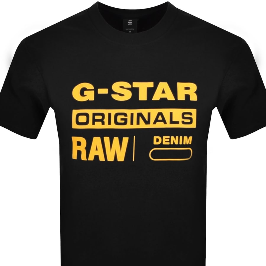 Image number 2 for G-Star Logo T Shirt Black
