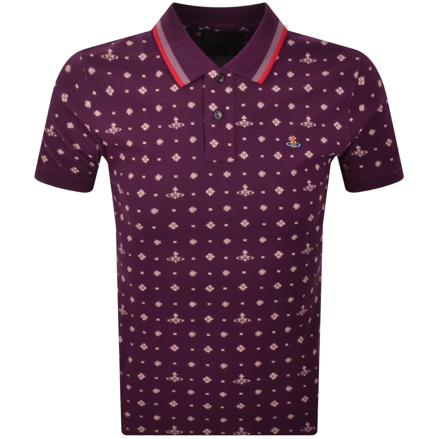 Image number 1 for Vivienne Westwood Classic Polo T Shirt Burgundy