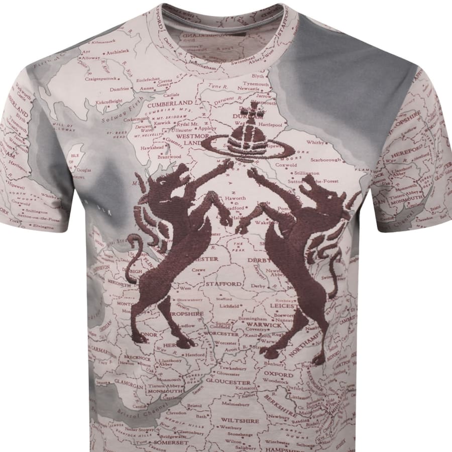 Image number 2 for Vivienne Westwood Horses T Shirt Beige