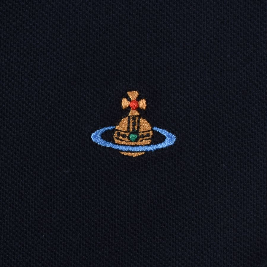 Image number 3 for Vivienne Westwood Classic Polo T Shirt Navy