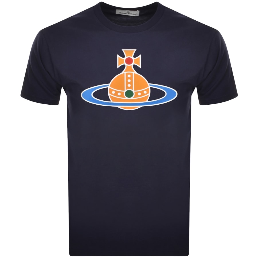 Image number 1 for Vivienne Westwood Orb T Shirt Navy