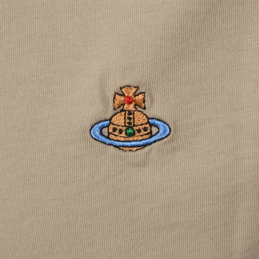 Image number 3 for Vivienne Westwood Classic Logo T Shirt Brown