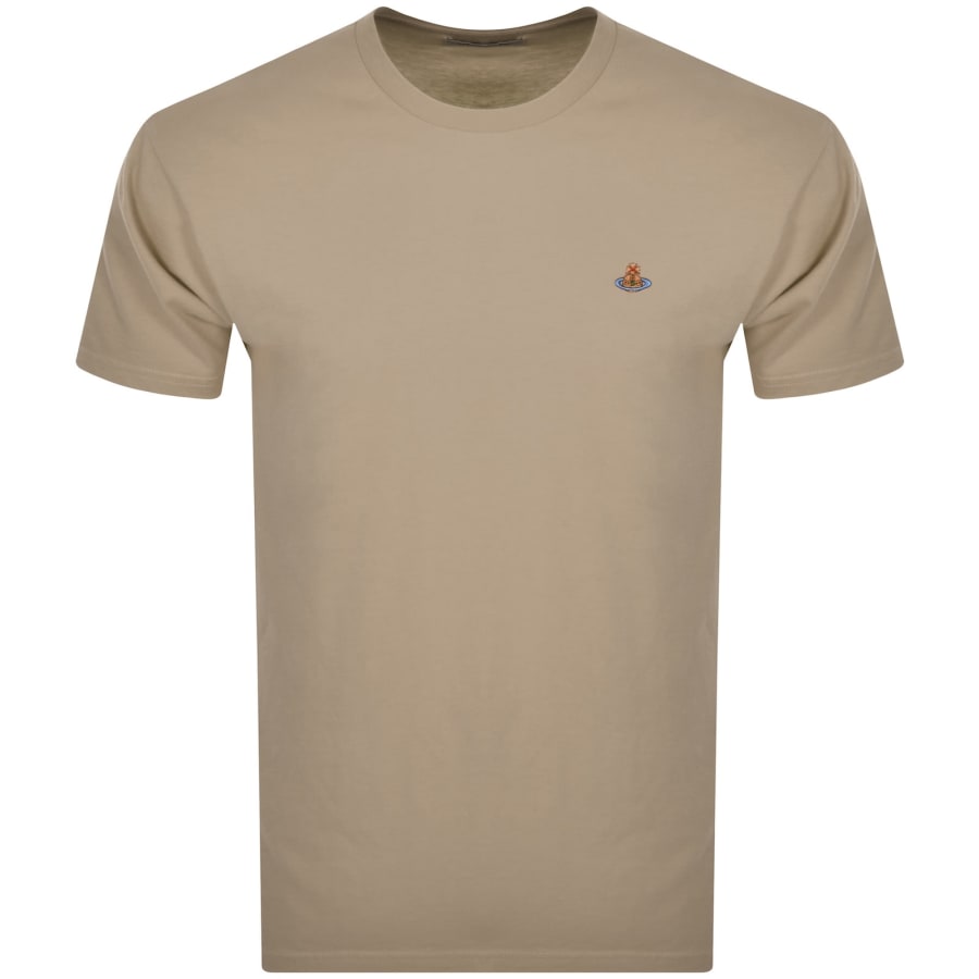 Image number 1 for Vivienne Westwood Classic Logo T Shirt Brown