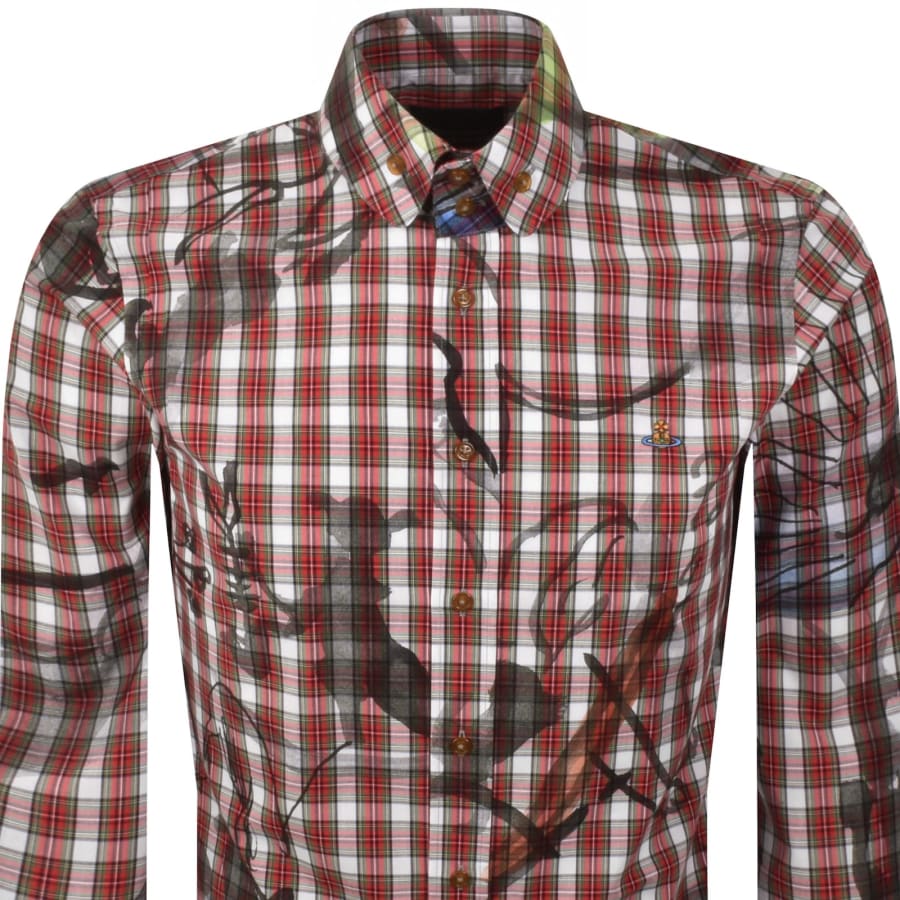 Image number 2 for Vivienne Westwood Krall Long Sleeved Shirt Red