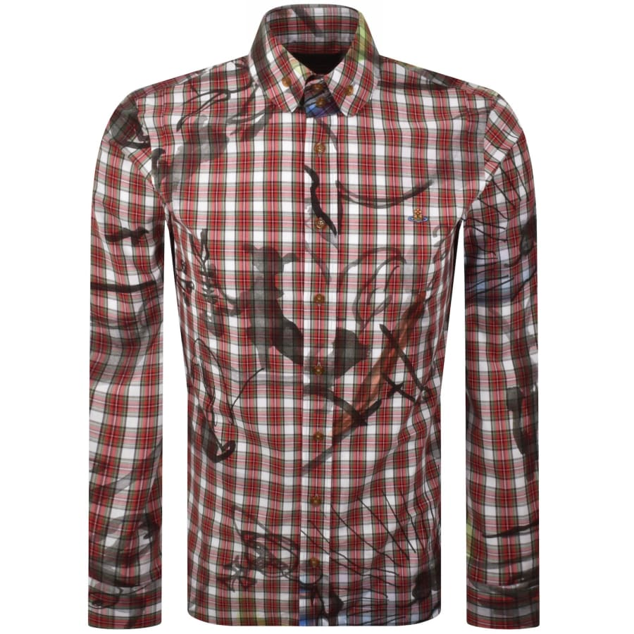 Image number 1 for Vivienne Westwood Krall Long Sleeved Shirt Red