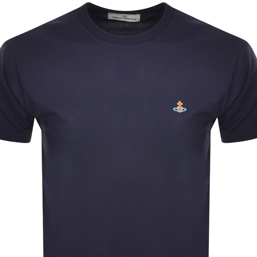 Image number 2 for Vivienne Westwood Classic Logo T Shirt Navy