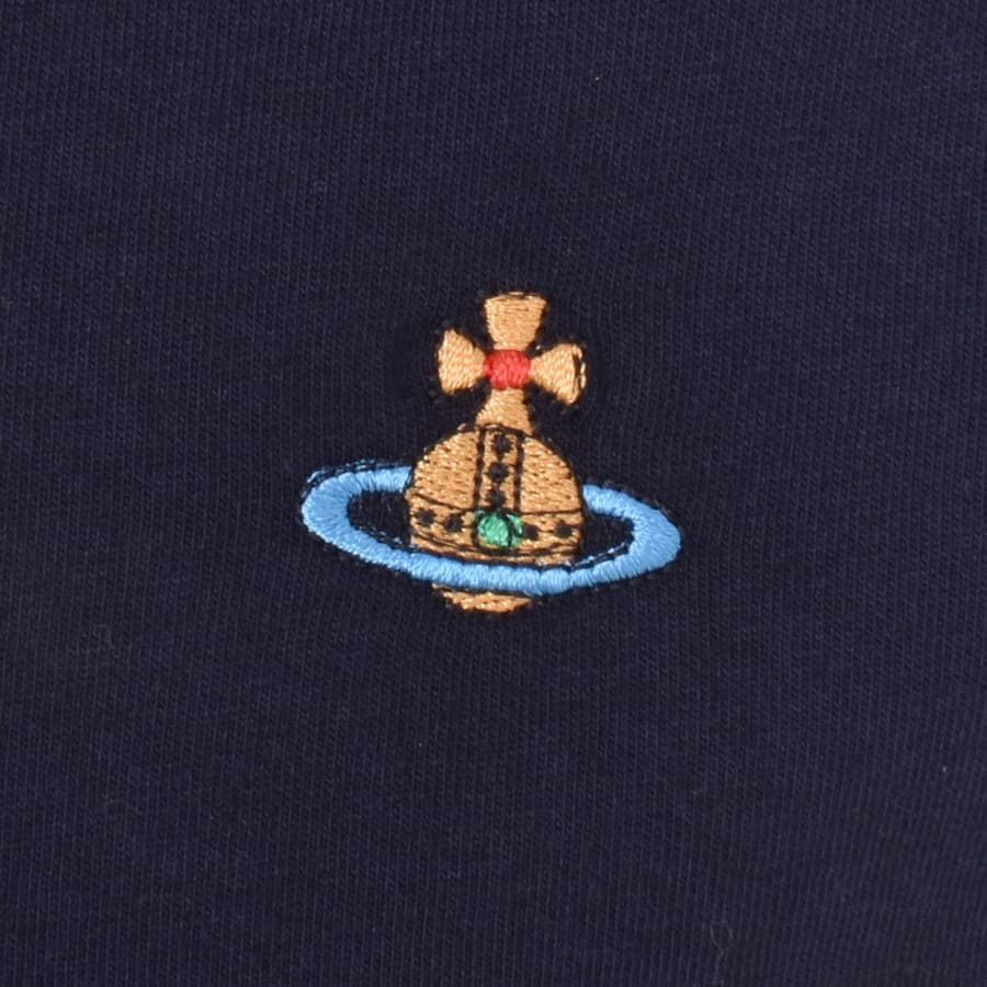 Image number 3 for Vivienne Westwood Classic Logo T Shirt Navy