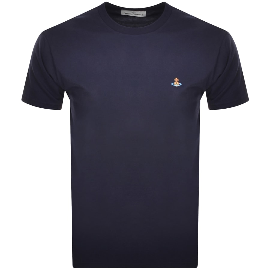 Image number 1 for Vivienne Westwood Classic Logo T Shirt Navy