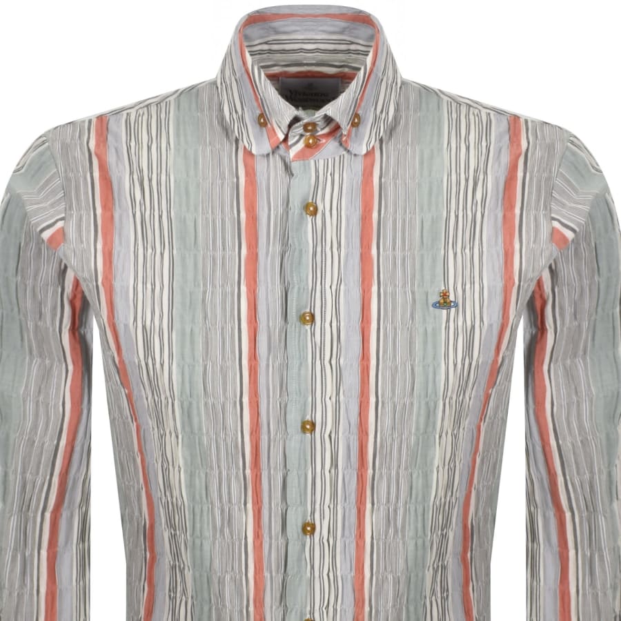 Image number 2 for Vivienne Westwood Krall Long Sleeved Shirt Grey