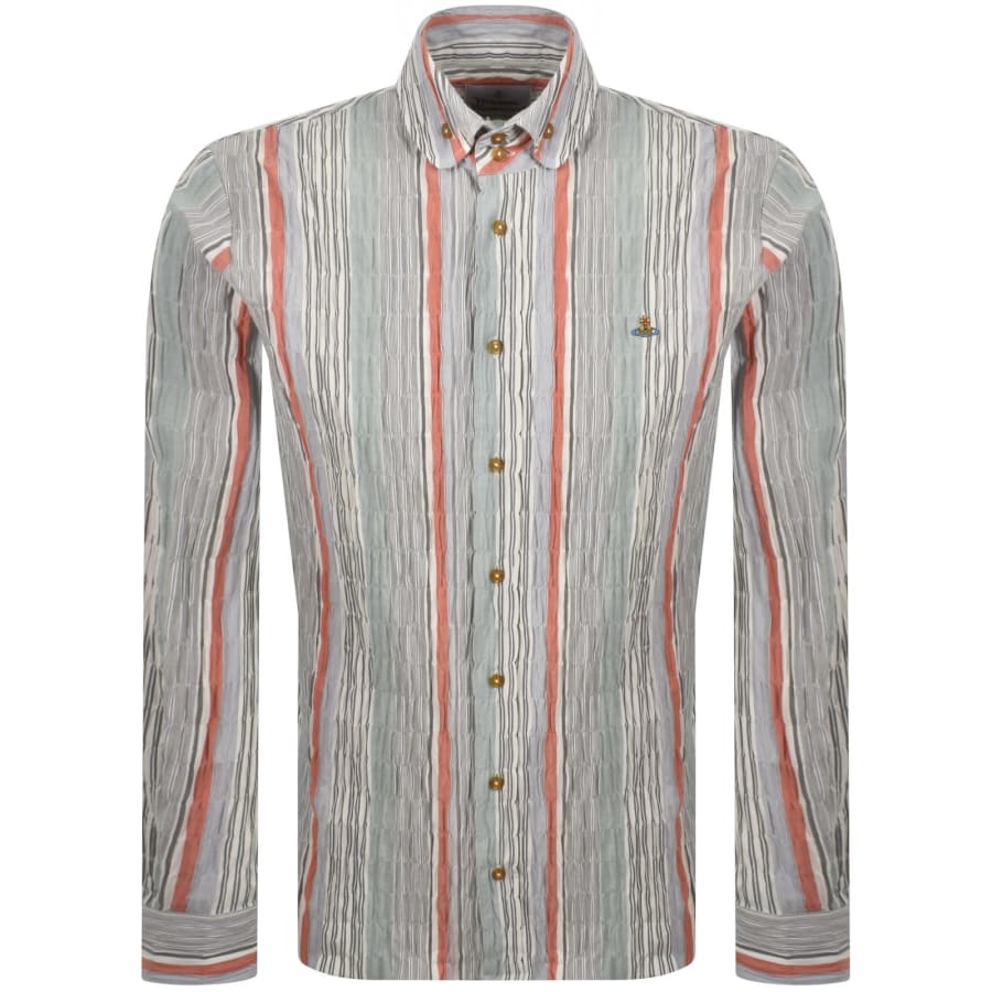 Image number 1 for Vivienne Westwood Krall Long Sleeved Shirt Grey