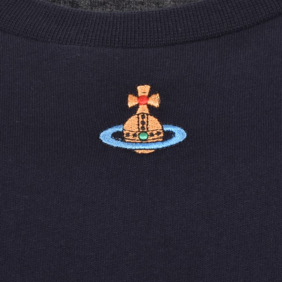 Image number 3 for Vivienne Westwood Orb Peru T Shirt Navy