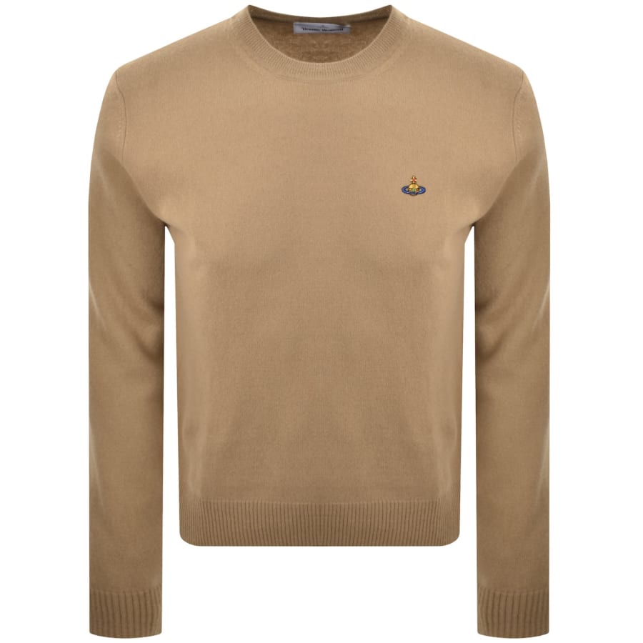 Image number 1 for Vivienne Westwood Alex Round Neck Jumper Brown