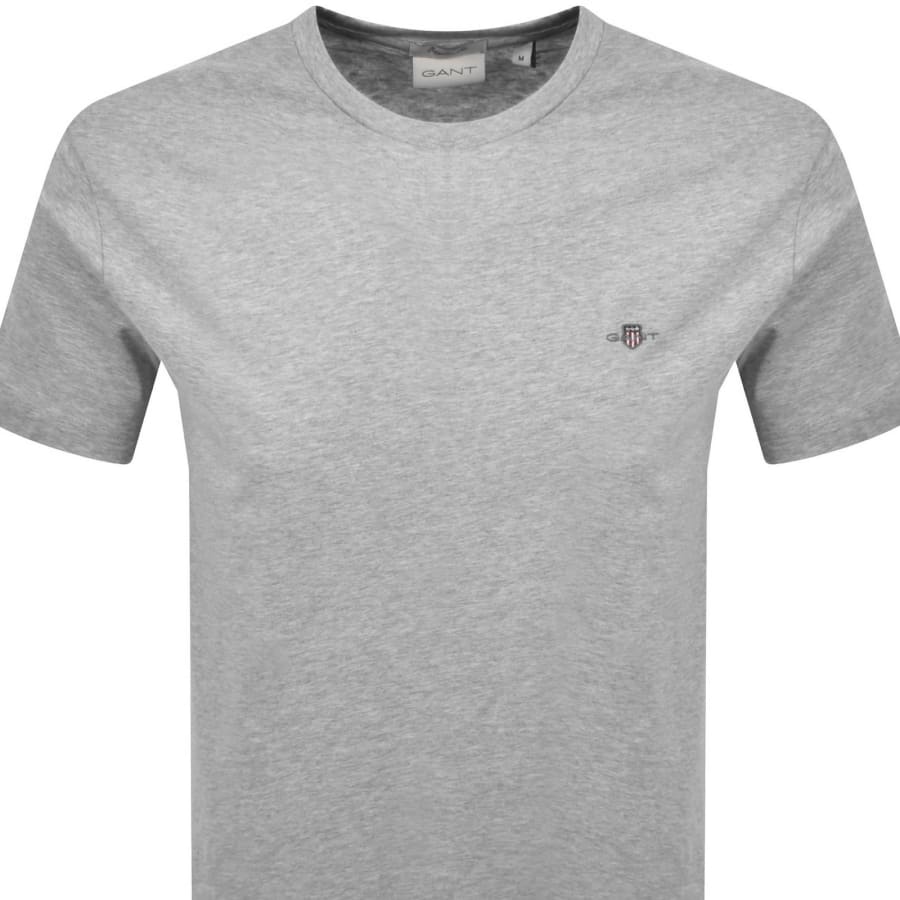 Image number 2 for Gant Regular Shield T Shirt Grey