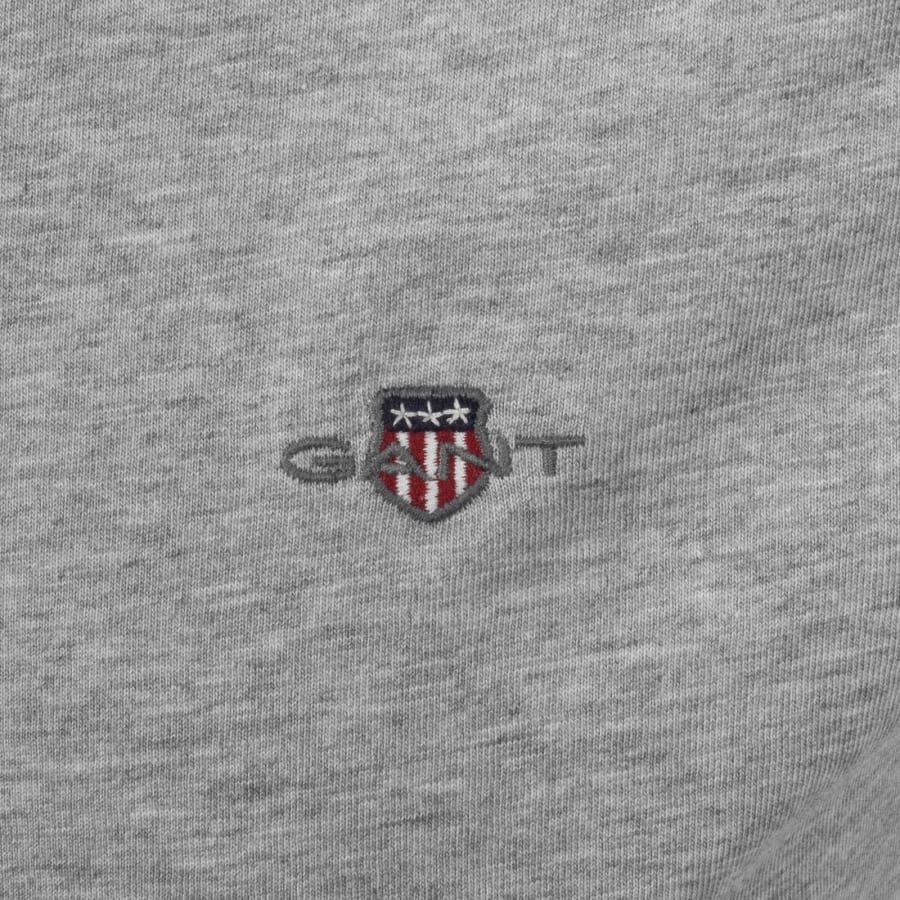 Image number 3 for Gant Regular Shield T Shirt Grey