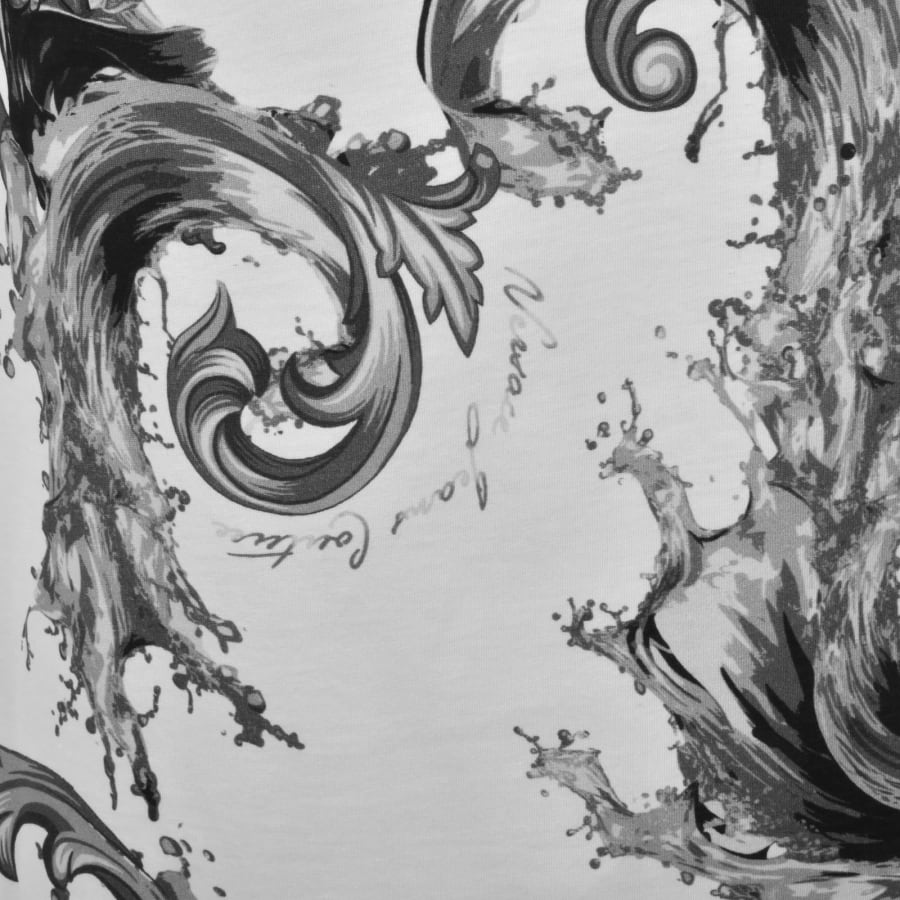 Image number 3 for Versace Jeans Couture Sea Print T Shirt White