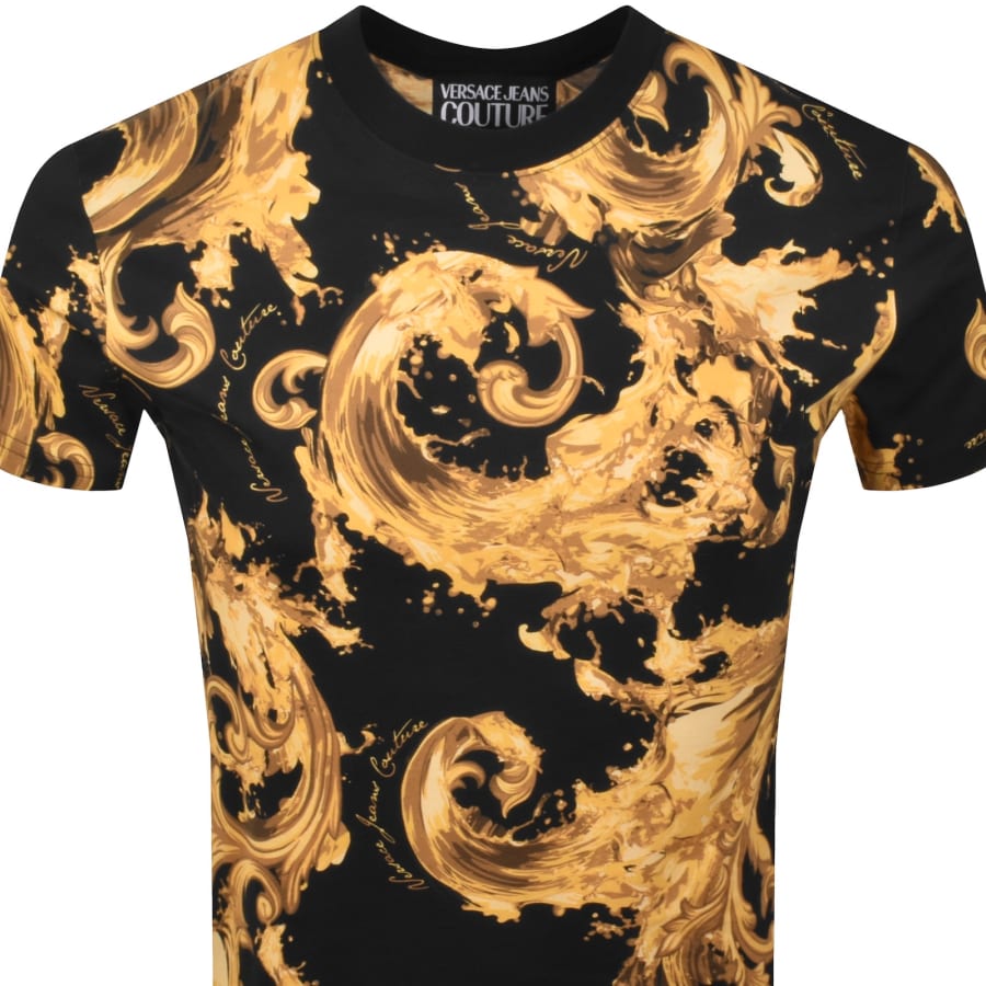 Image number 2 for Versace Jeans Couture Sea Print T Shirt White