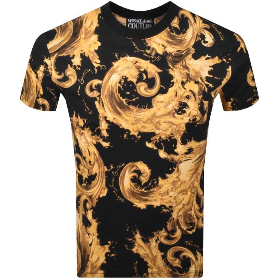 Image number 1 for Versace Jeans Couture Sea Print T Shirt White