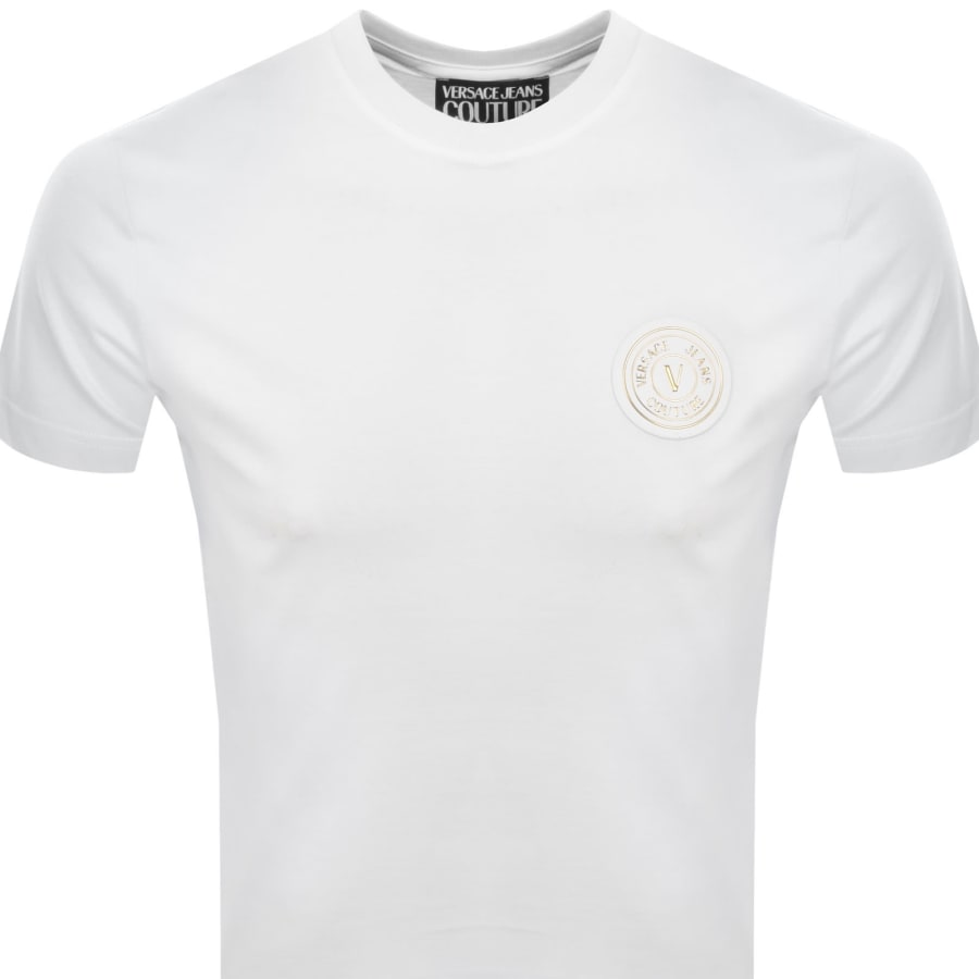 Image number 2 for Versace Jeans Couture Patch T Shirt White