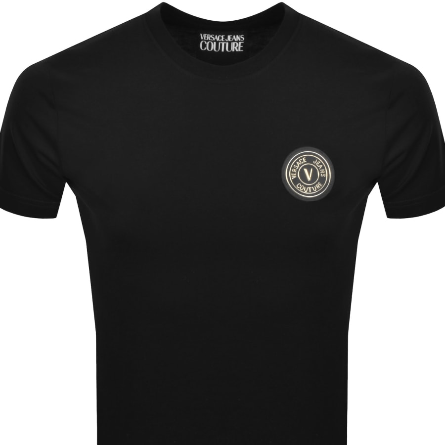 Image number 2 for Versace Jeans Couture Patch T Shirt Black