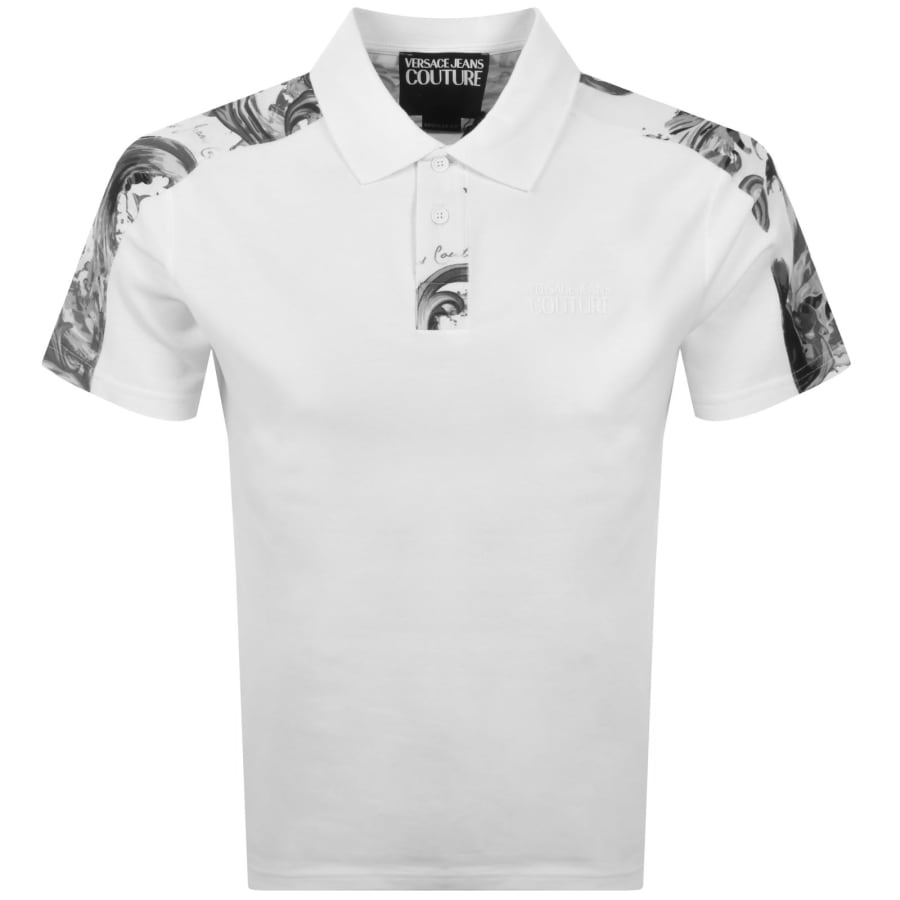 Image number 1 for Versace Jeans Couture Barocco Polo White