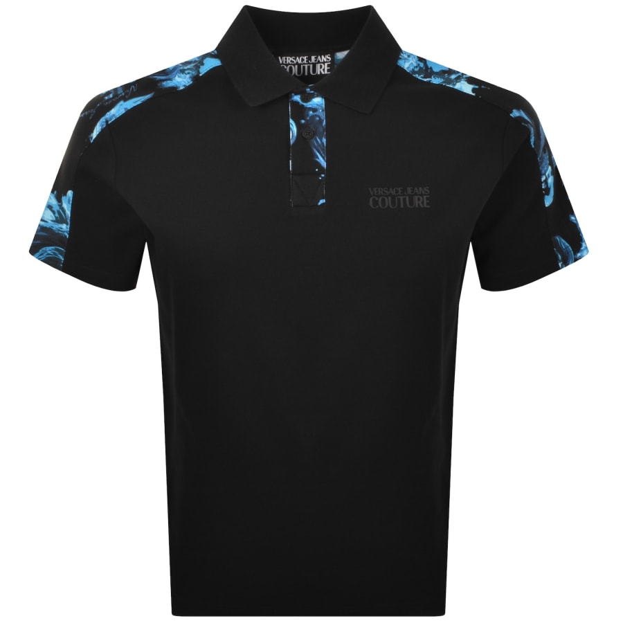 Image number 1 for Versace Jeans Couture Barocco Polo Black