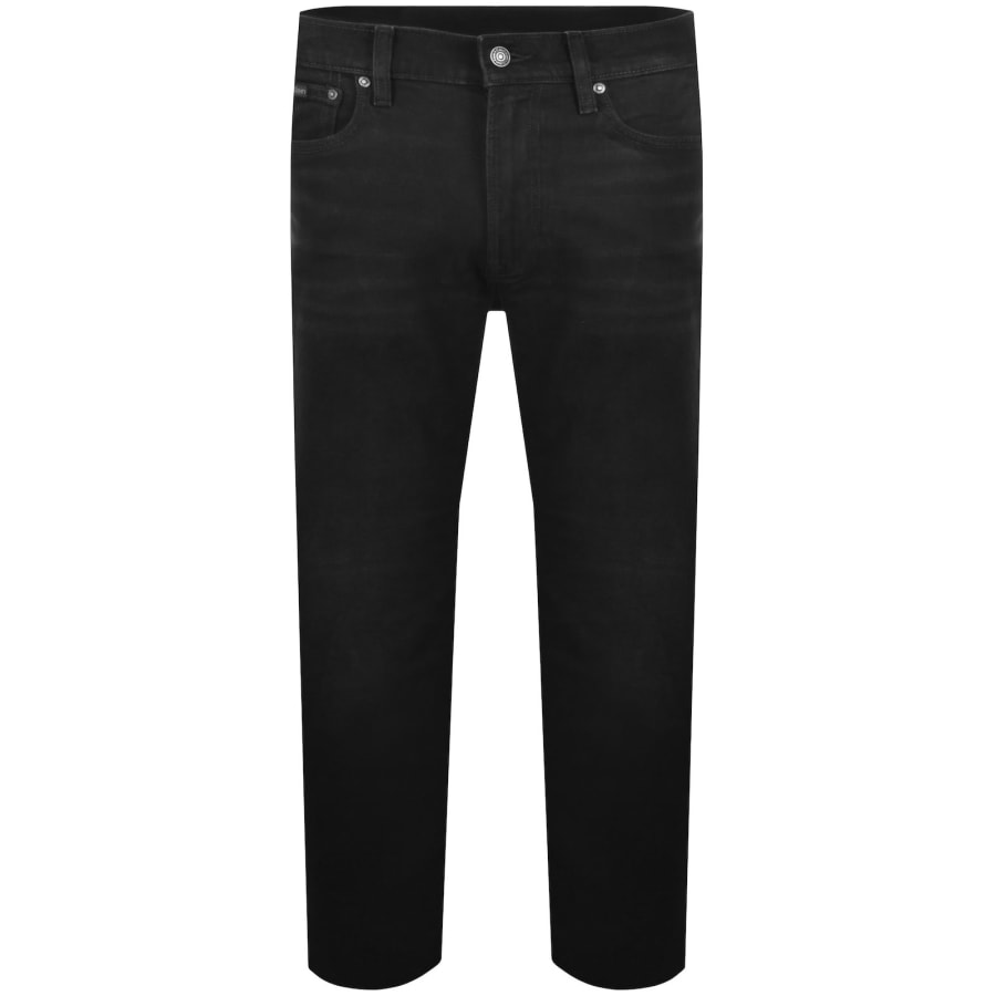 Image number 2 for Calvin Klein Jeans Slim Straight Fit Jeans Black