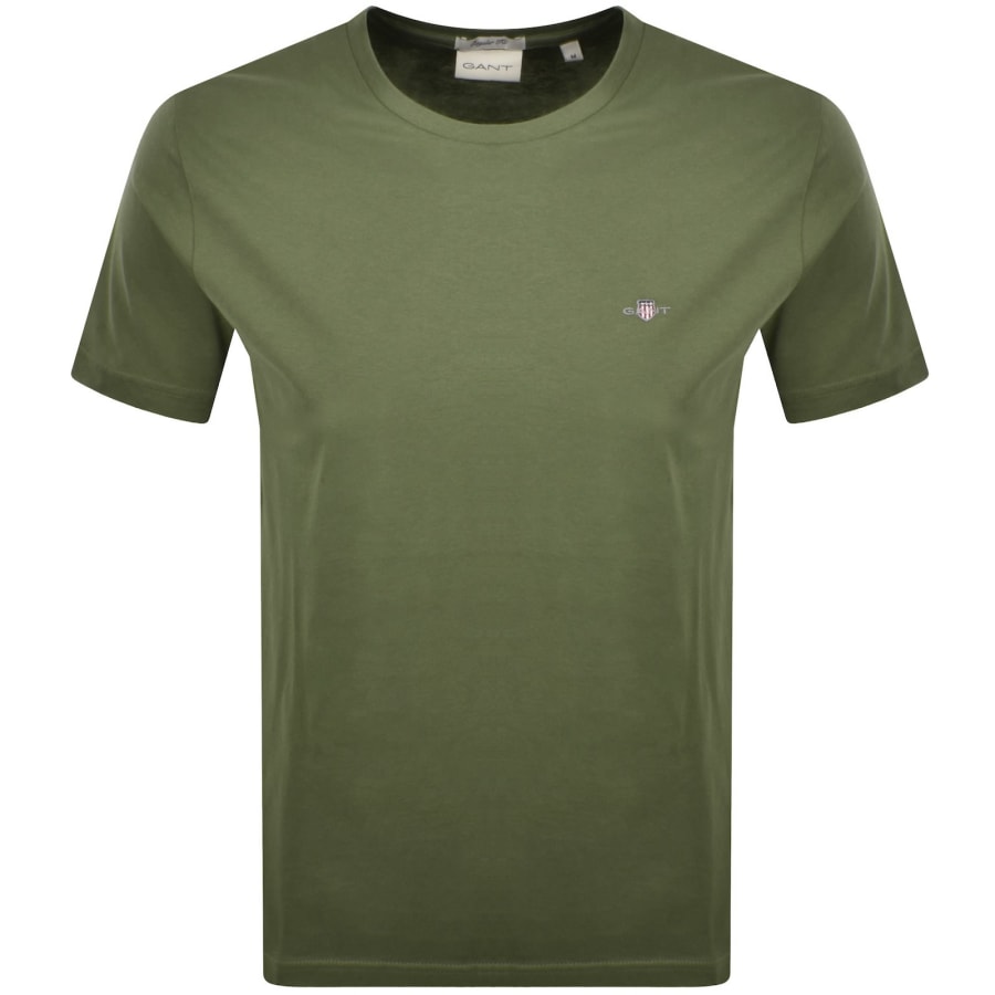 Image number 1 for Gant Regular Shield T Shirt Green
