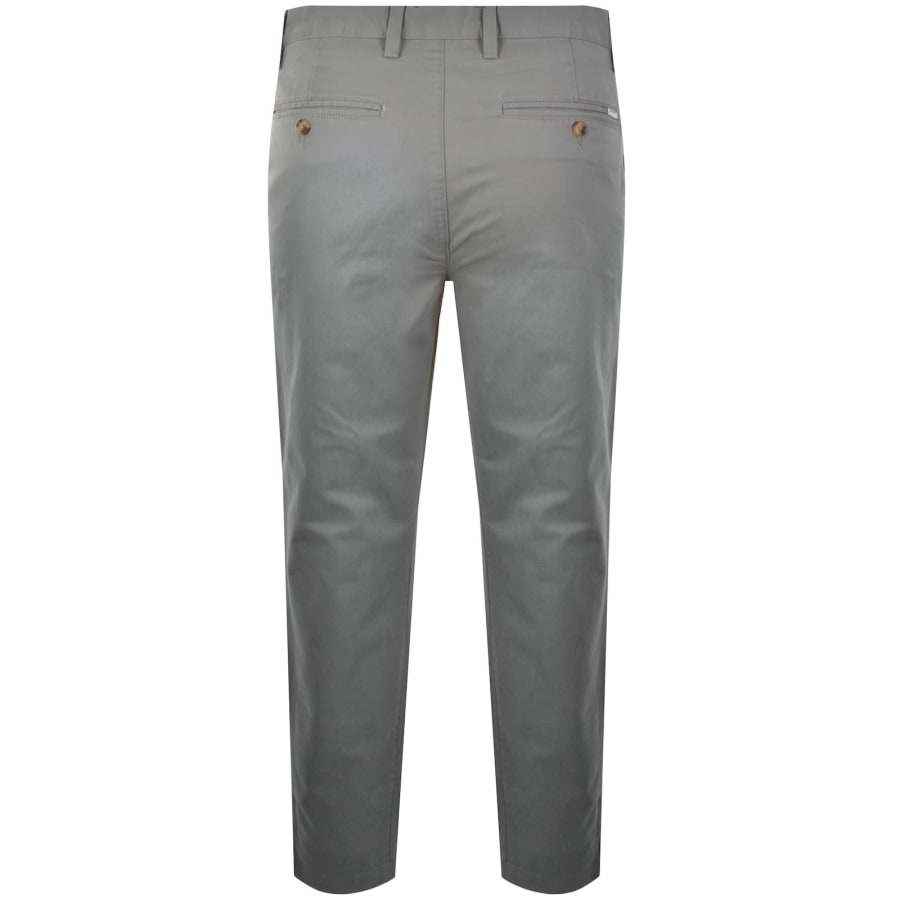Image number 2 for Gant Slim Light Canvas Chinos Grey