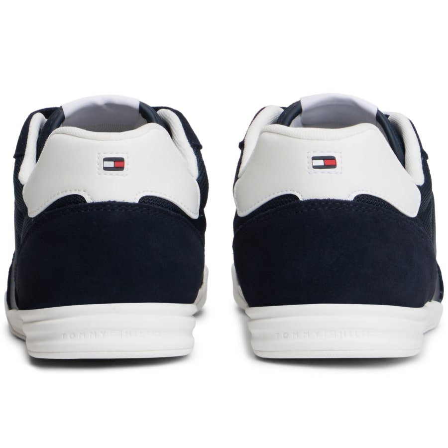 Image number 2 for Tommy Hilfiger Logo Cupsole Trainers Navy