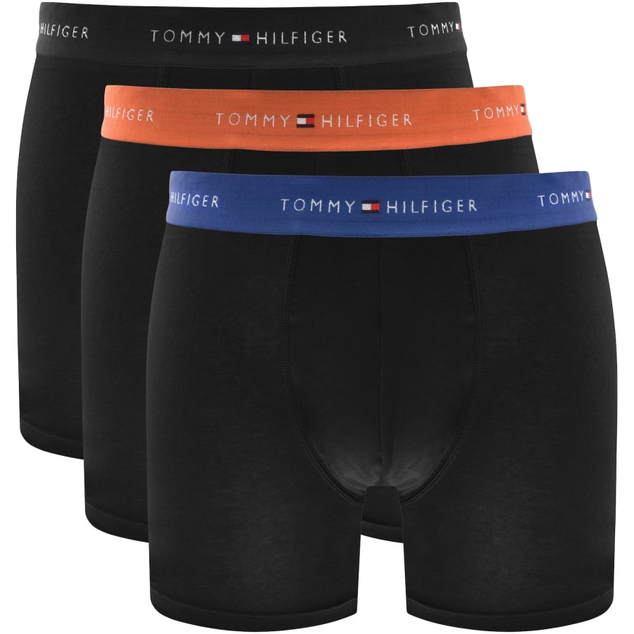 Image number 1 for Tommy Hilfiger Underwear 3 Pack Boxers Black