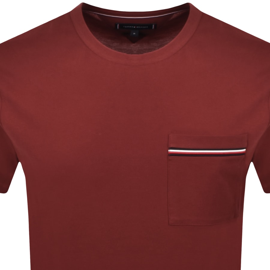 Image number 2 for Tommy Hilfiger Regular Fit Pique T Shirt Red