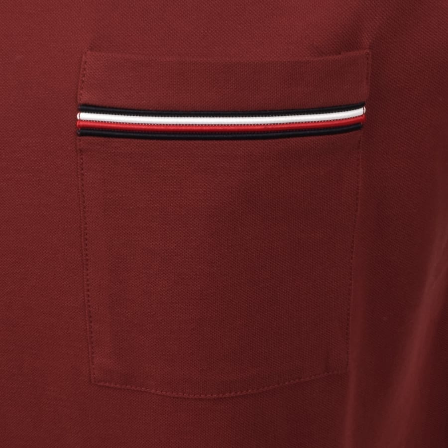 Image number 3 for Tommy Hilfiger Regular Fit Pique T Shirt Red