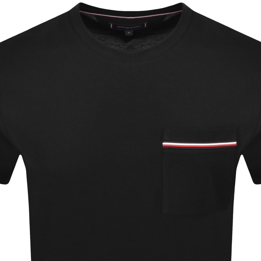 Image number 2 for Tommy Hilfiger Regular Fit Pique T Shirt Black