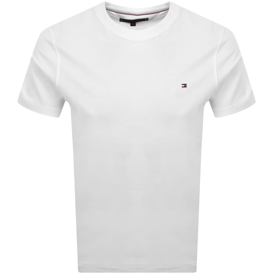 Image number 2 for Tommy Hilfiger Global Stripe T Shirt White