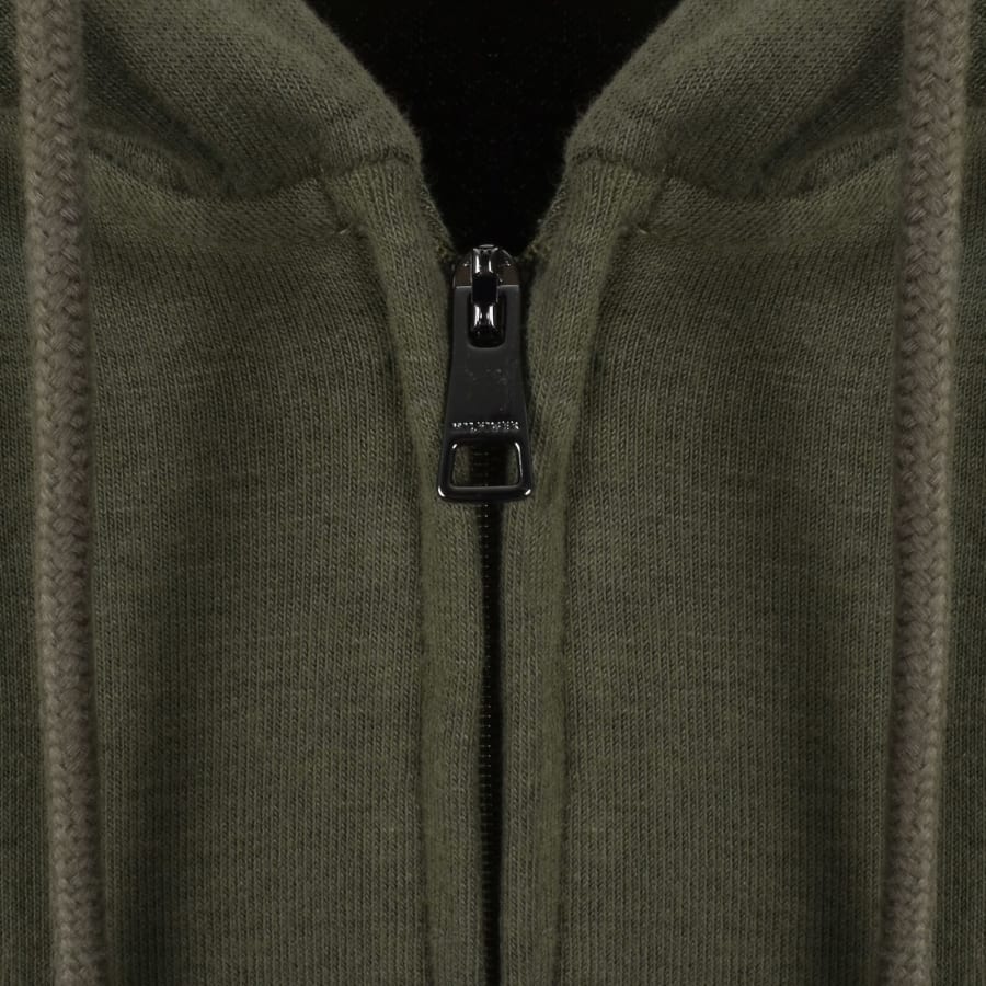Image number 4 for Tommy Hilfiger Full Zip Hoodie Army Green