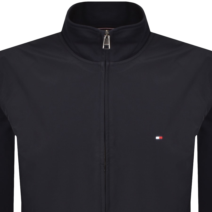 Image number 2 for Tommy Hilfiger Mixed Media Jacket Navy