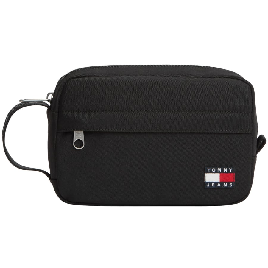 Image number 1 for Tommy Jeans Logo Daily Wash Bag Black