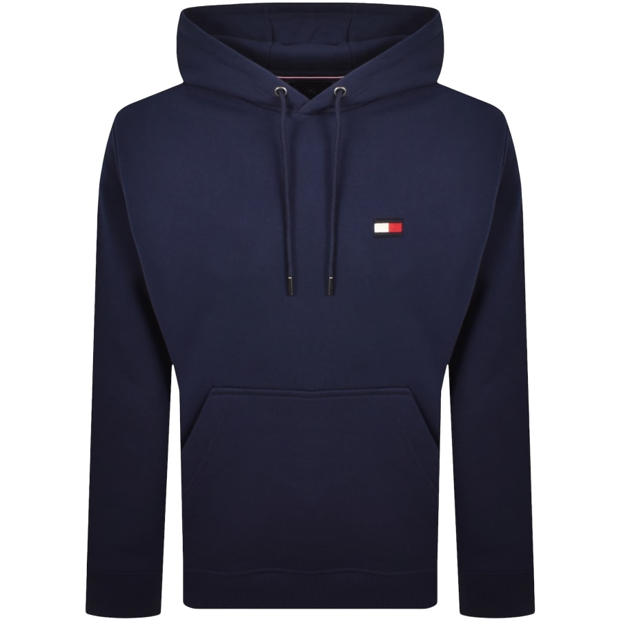Image number 2 for Tommy Hilfiger Flag Hoodie Carbon Navy