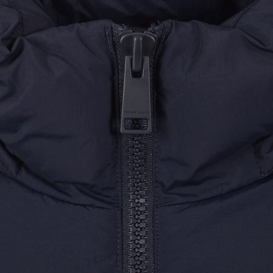 Image number 4 for Tommy Jeans Hooded Puffer Jacket Navy