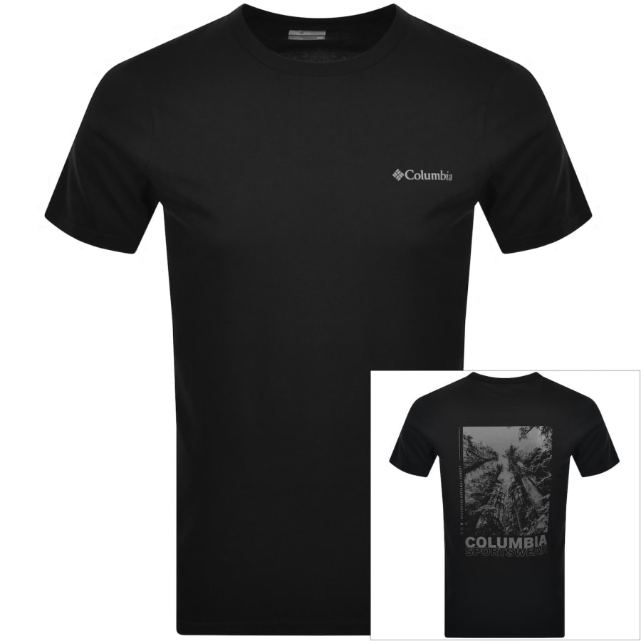 Image number 1 for Columbia Rapid Ridge Back Graphic T Shirt Black