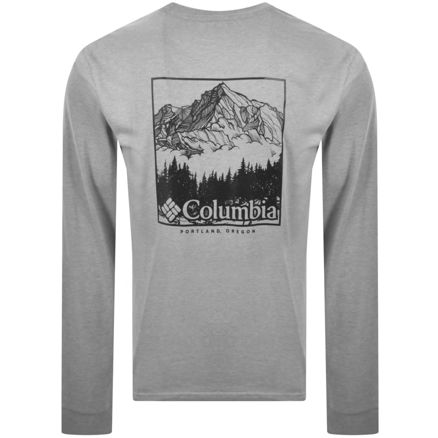 Image number 5 for Columbia Seasonal Logo T Shirt Grey