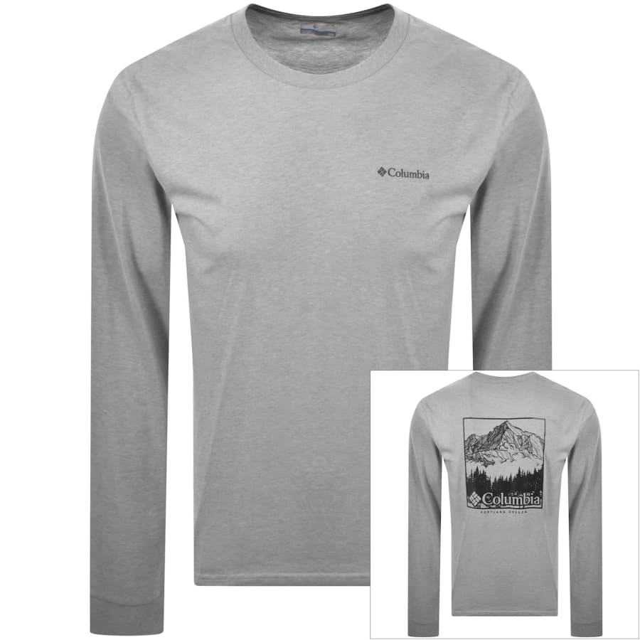 Image number 1 for Columbia Seasonal Logo T Shirt Grey