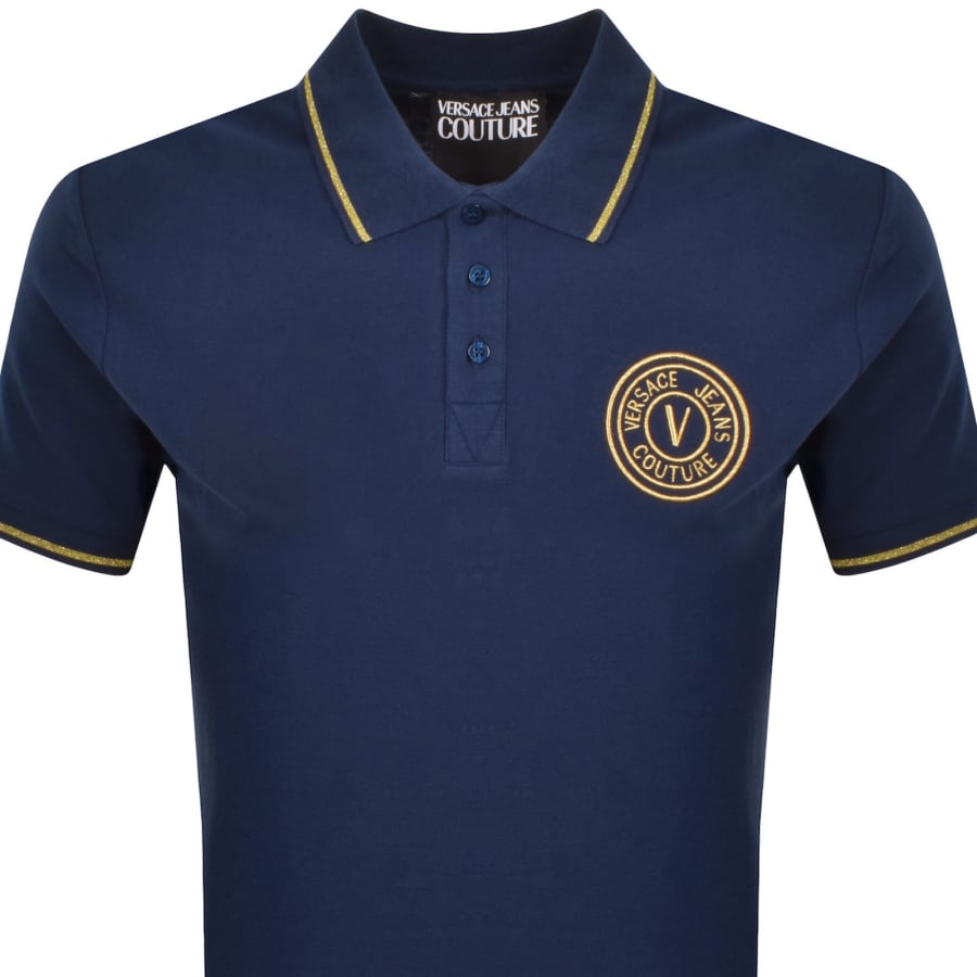 Image number 2 for Versace Jeans Couture Polo T Shirt Blue