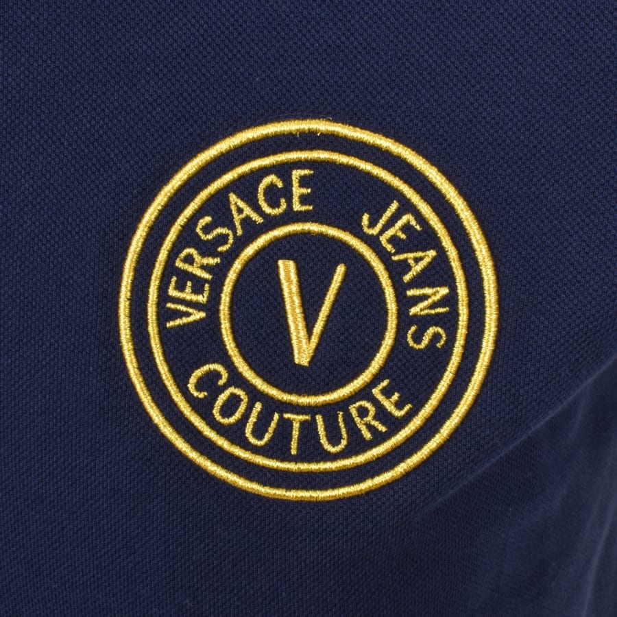 Image number 3 for Versace Jeans Couture Polo T Shirt Blue