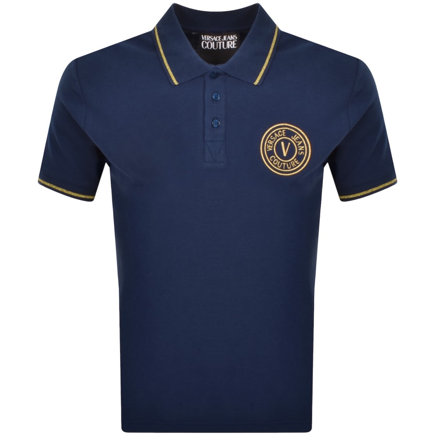 Image number 1 for Versace Jeans Couture Polo T Shirt Blue