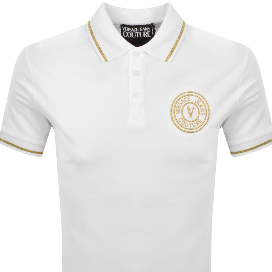 Image number 2 for Versace Jeans Couture Polo T Shirt White