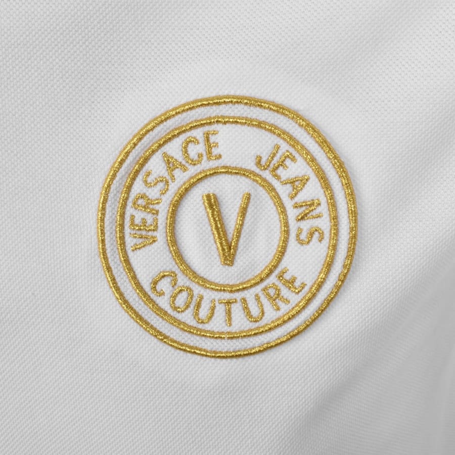 Image number 3 for Versace Jeans Couture Polo T Shirt White